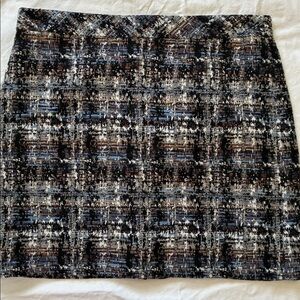J.Crew Silk-Blend Multi-Color Tweed Mini Skirt, Size 6